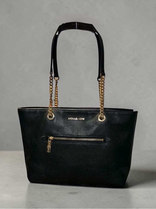 Michael Kors Handbags - Michael Kors Black Leather Tote Bag
